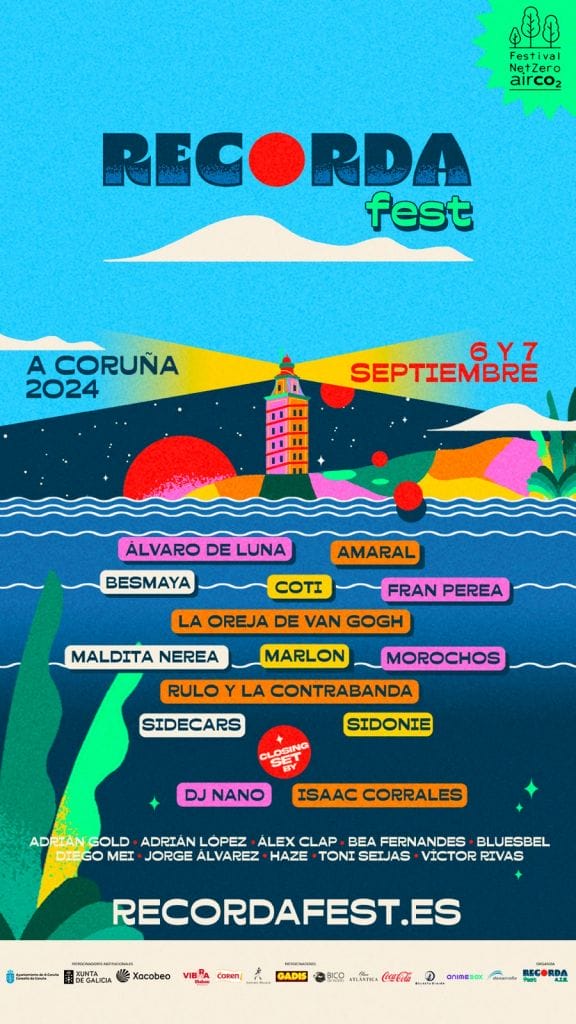 Recorda Fest 2024 en A Coruña Este es el cartel completo al que se