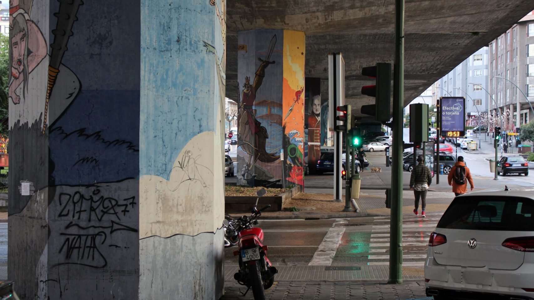 Una muestra del arte urbano coruñés