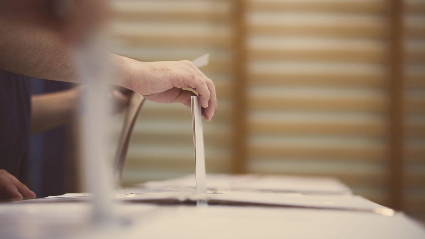 Imagen de una votación electoral. 