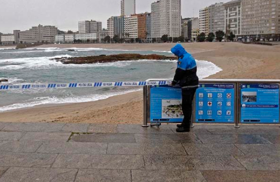 Imagen de archivo de temporal en A Coruña 