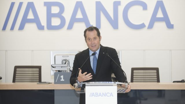 El presidente de Abanca, Juan Carlos Escotet, durante una presentación.