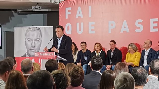 González Formoso en un acto de campaña en A Coruña
