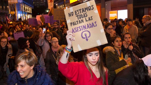 Imagen de la manifestación del 8 de marzo en A Coruña.
