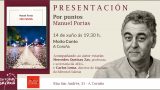 Presentación de 'Por puntos' de Manuel Portas