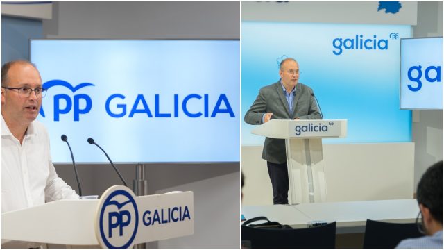 La imagen del PP en Galicia, antes y después.