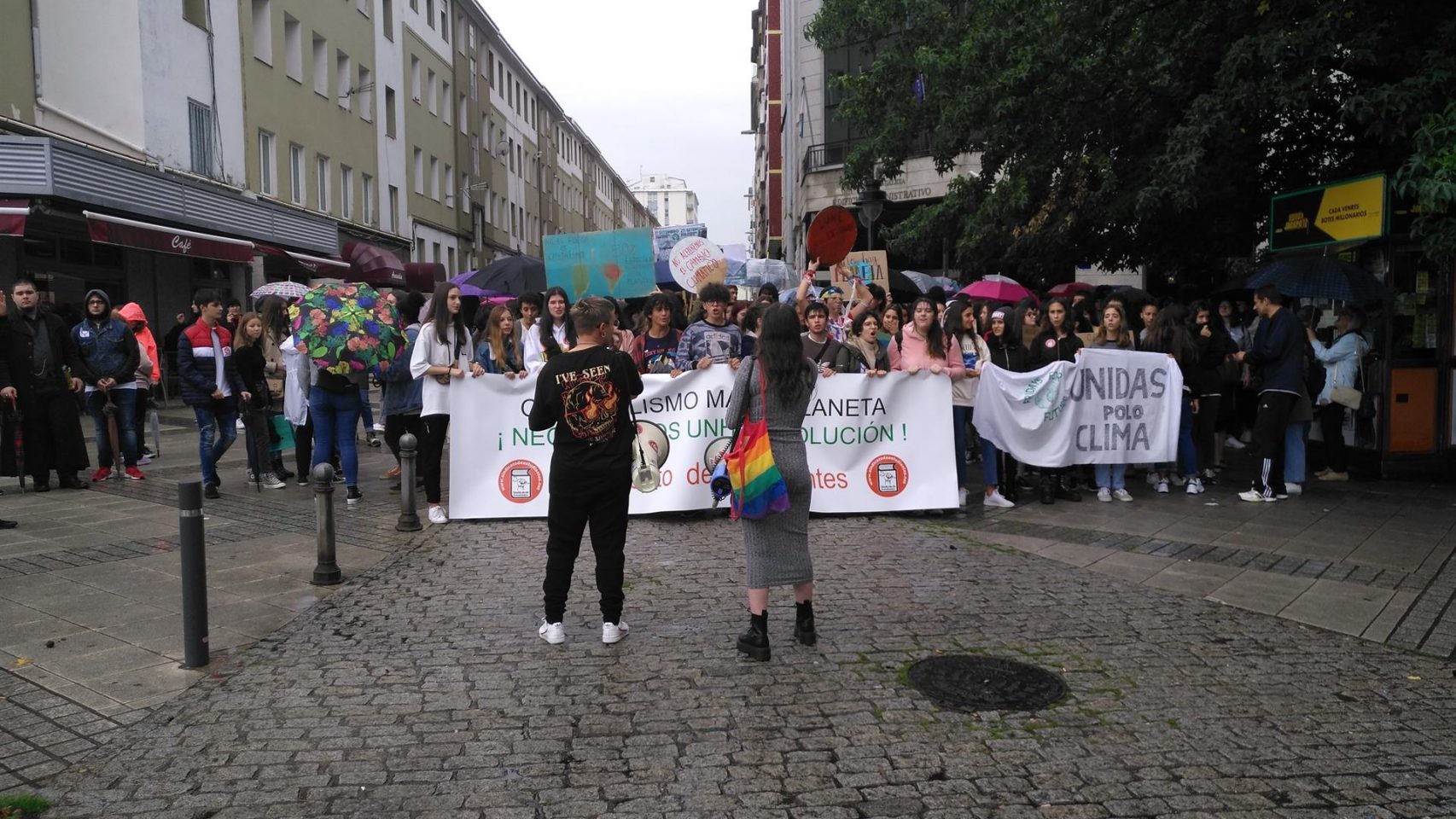 Protesta de Estudiantes en Ferrol