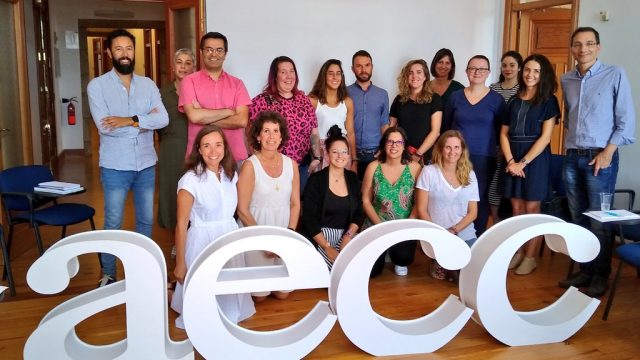 Equipo de profesionales en la AECC en A Coruña 