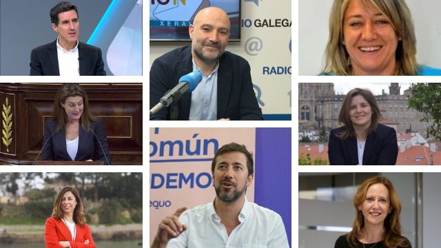 Los ocho diputados electos por la provincia de A Coruña 