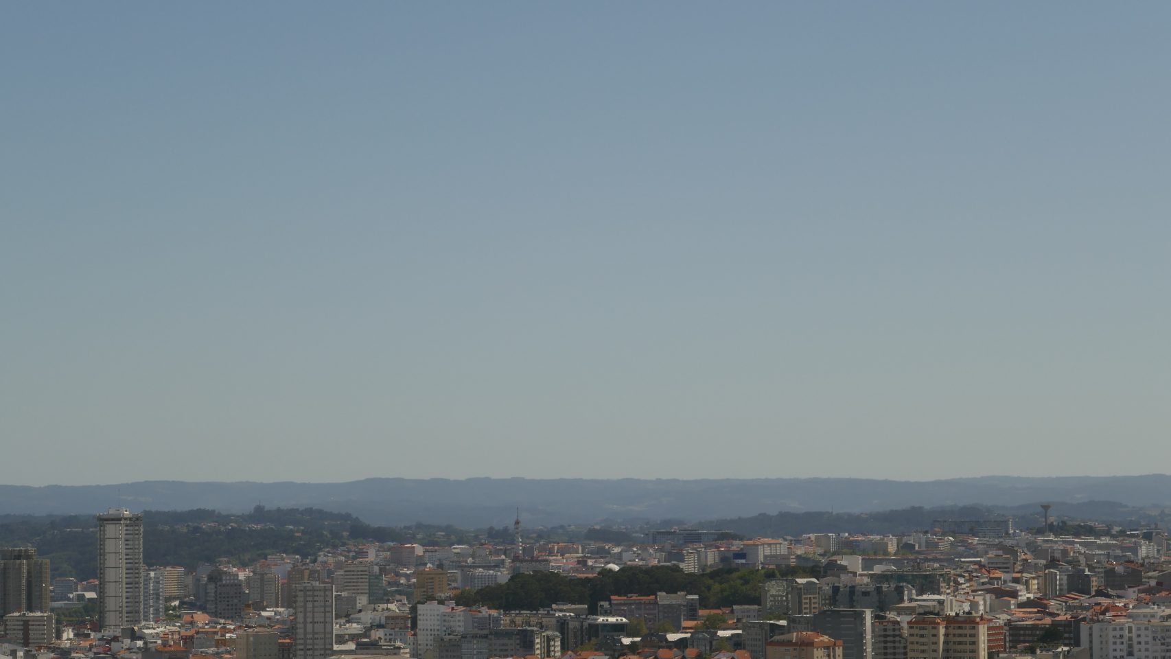 Vistas de A Coruña desde el Monte de San Pedro