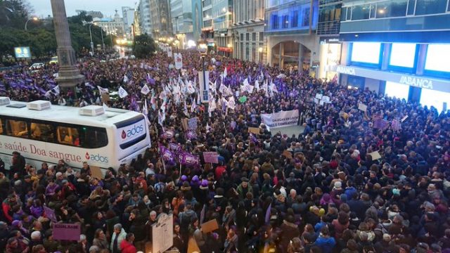 Manifestación del 8 de marzo en A Coruña en una imagen de archivo 