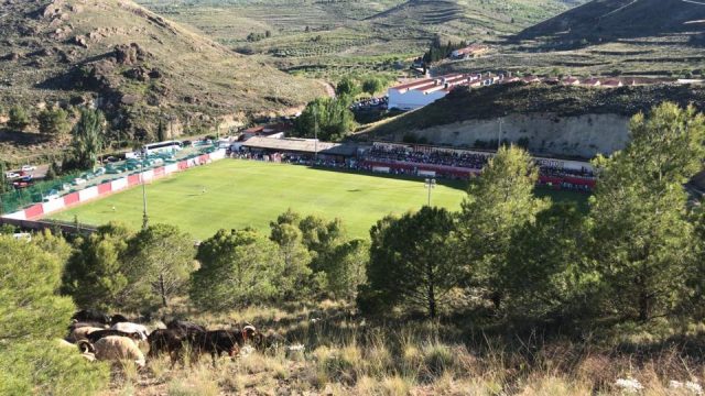 Campo de Papa Luna, en Illueca (Zaragoza), donde se disputará el partido.