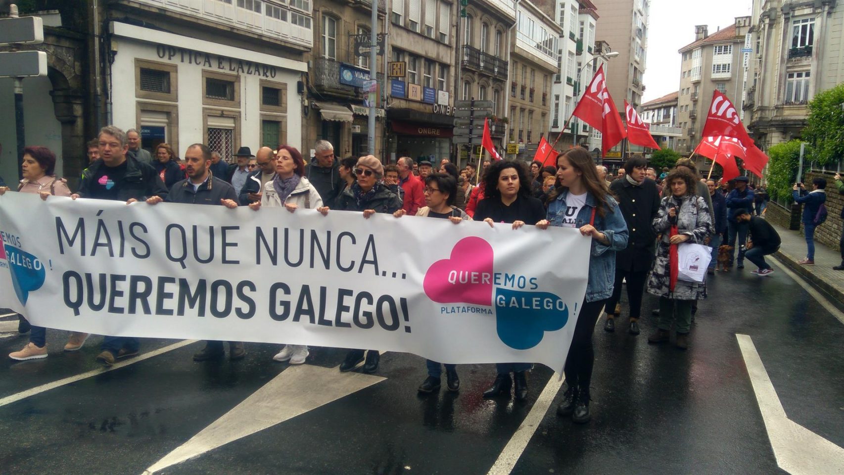 Manifestación de Queremos Galego el 17 de Mayo