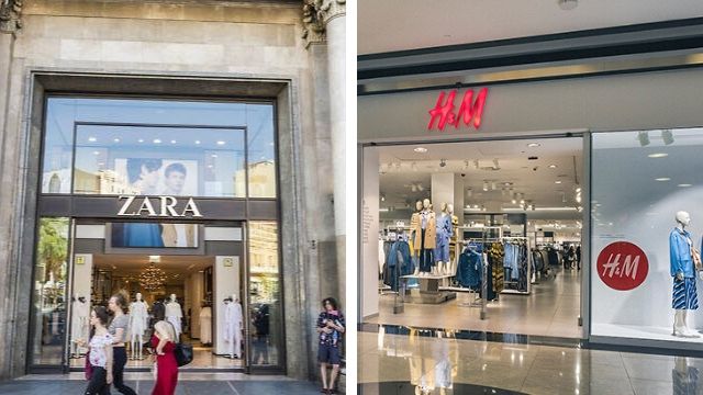 Tiendas de Zara y H&M