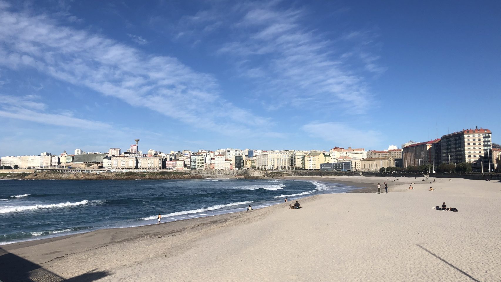 Día soleado en A Coruña.