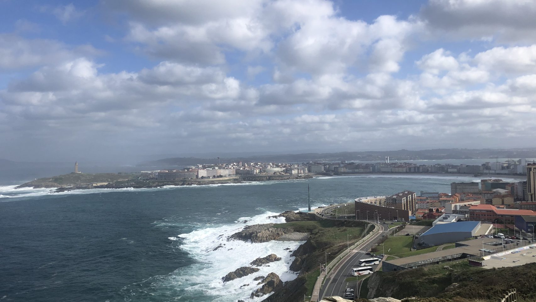 A Coruña desde el parque de San Pedro.