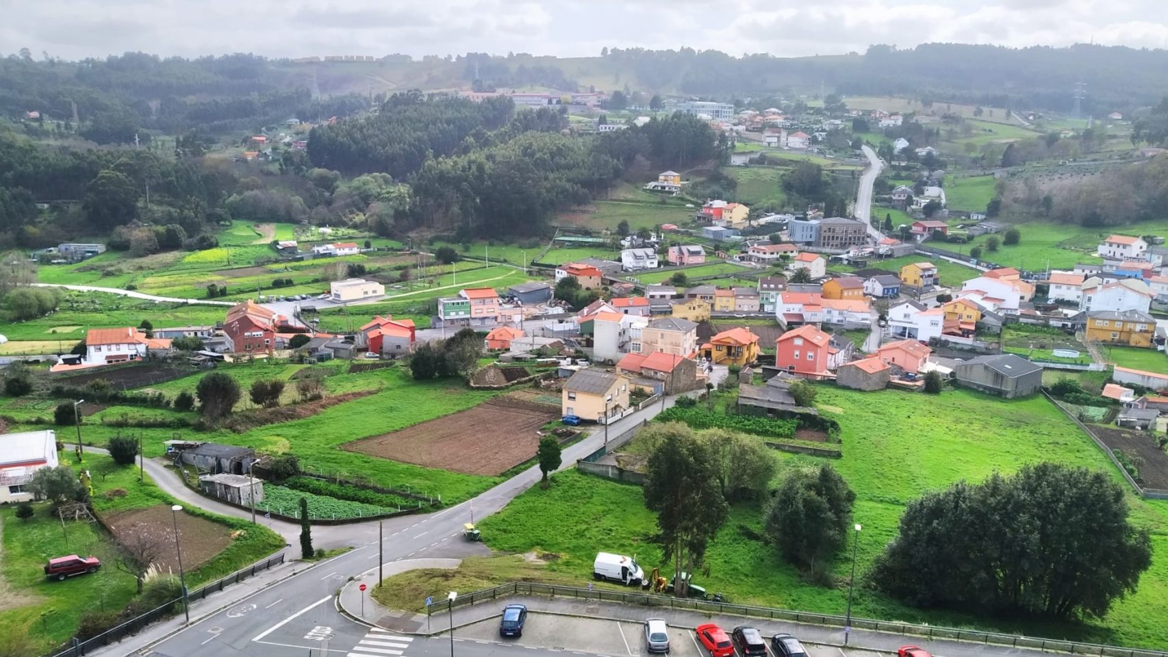 El barrio de Feáns, en A Coruña. 