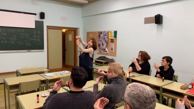 Imagen de archivo de una clase en la Escuela Oficial de Idiomas de A Coruña