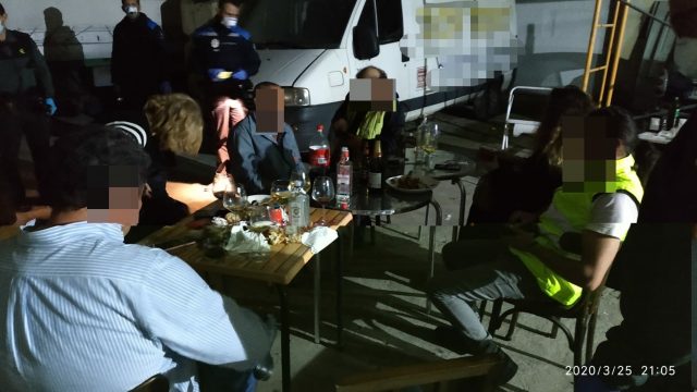 Imagen de la operación de la Guardia Civil