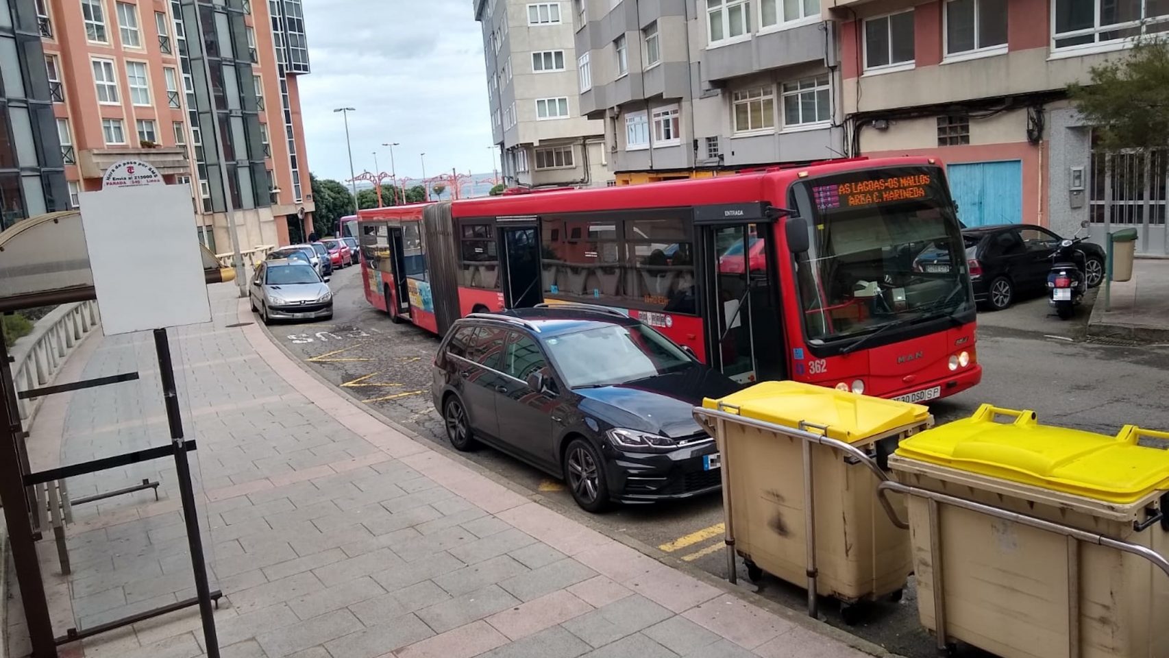 Imagen de archivo de un autobús de A Coruña