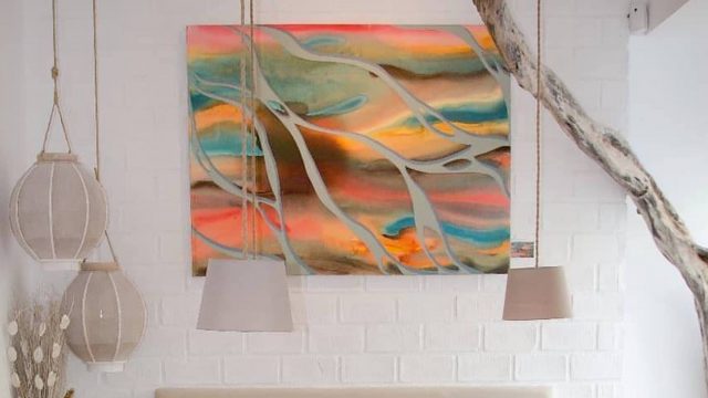 Una obra de la artista coruñesa Luisa Valdés