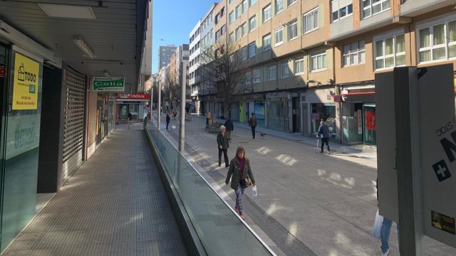 La calle Barcelona, esta mañana.