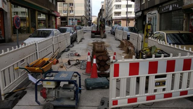 Imagen de archivo de obras en As Conchiñas.