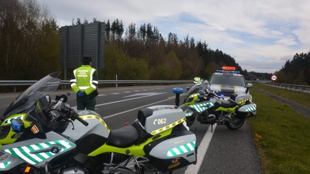 Control de la Guardia Civil en la provincia de Lugo