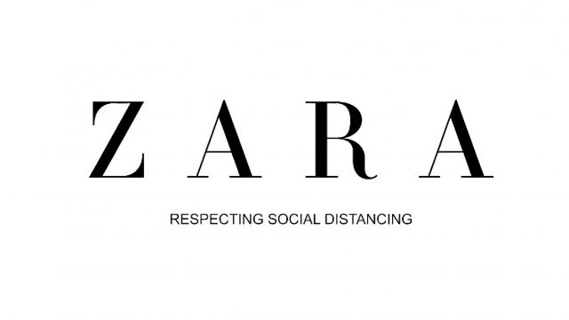 Logotipo de Zara con las letras espaciadas 