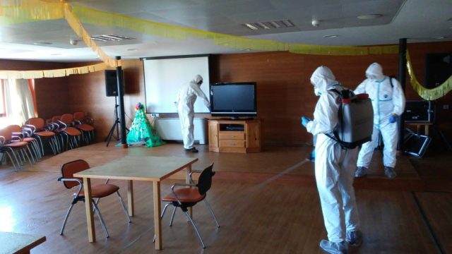 La Brilat colabora en Galicia con tareas de desinfección