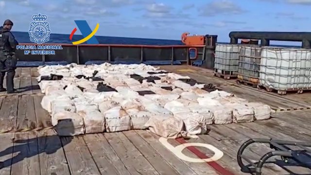 Droga incautada en la operación policial