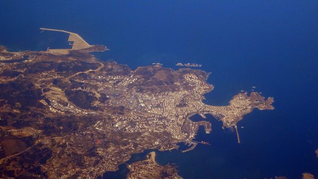 Área de A Coruña vista desde el aire