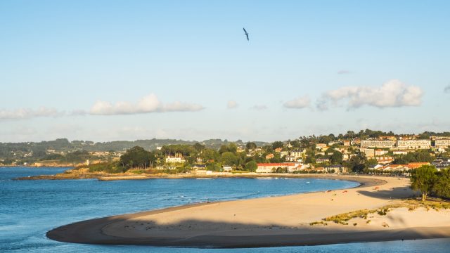 Playa de Santa Cristina, en Oleiros