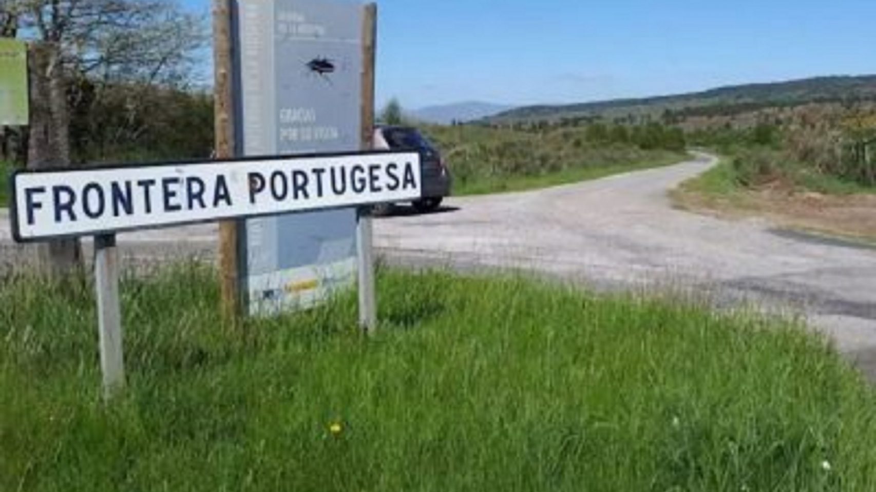 Paso fronterizo entre Calvos de Randín (Ourense) y Tourem (Portugal).