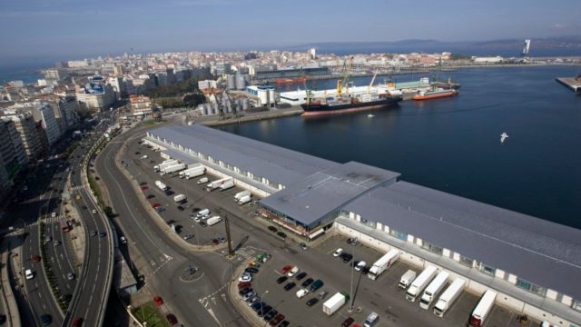 Vista área de la Lonja de A Coruña