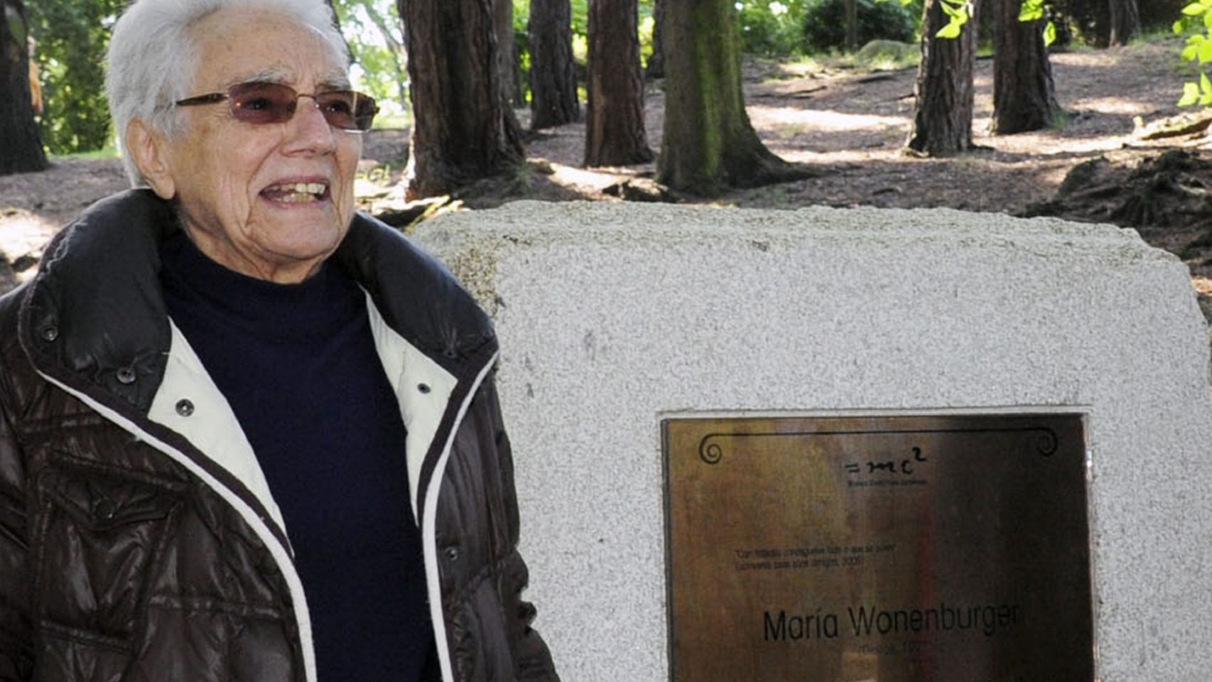 María Wonenbuger en lel parque de Santa Margarita