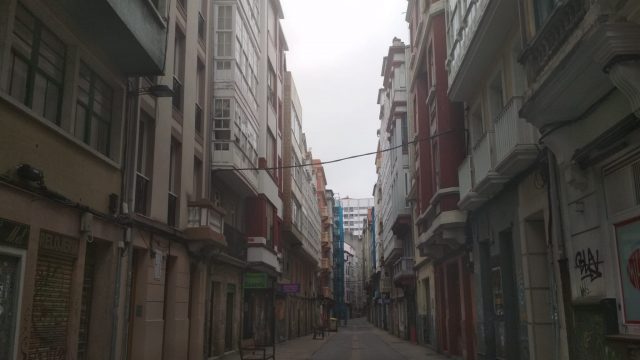 La calle del Orzán, en A Coruña.