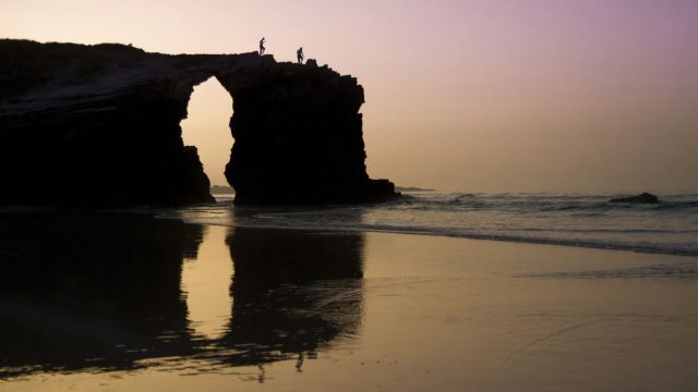 La playa de As Catedrais (Lugo).
