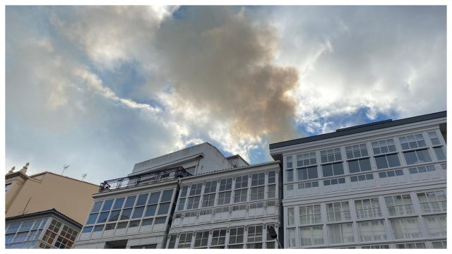 Incendio en San Andrés esta tarde.