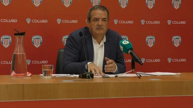 Tino Saqués durante la conferencia de prensa de hoy.