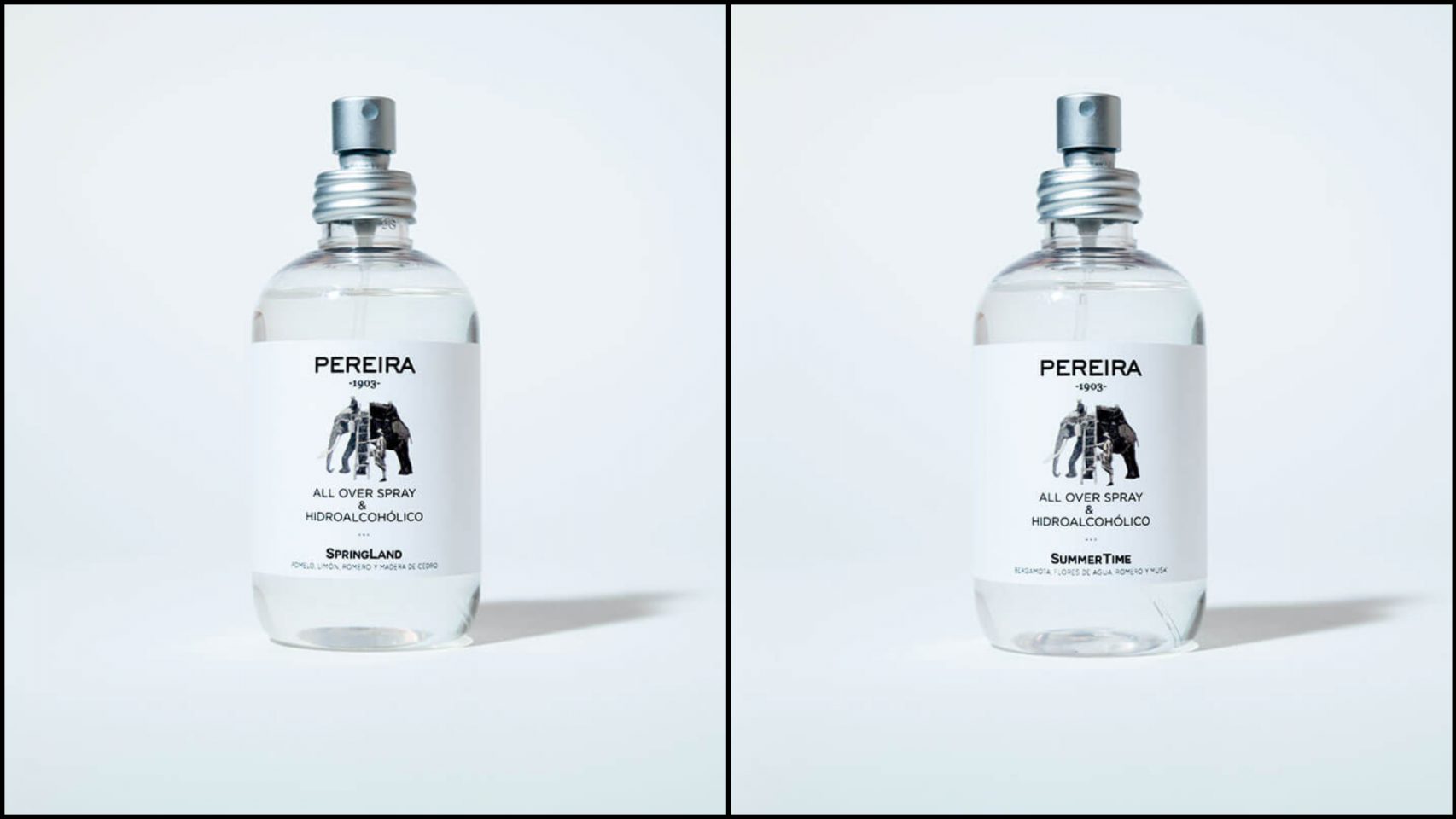 Los dos perfumes presentados por la marca gallega.