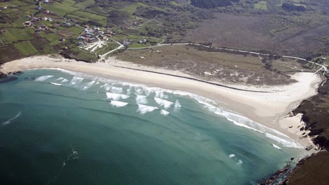 La playa de Pantín.