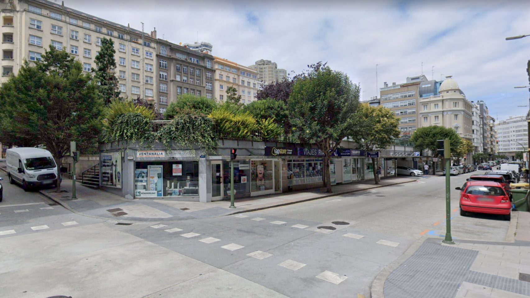 Vista de la Plaza de Vigo, en A Coruña 