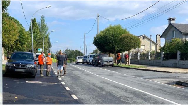 El lugar donde se produjo el incidente (Oleiros).