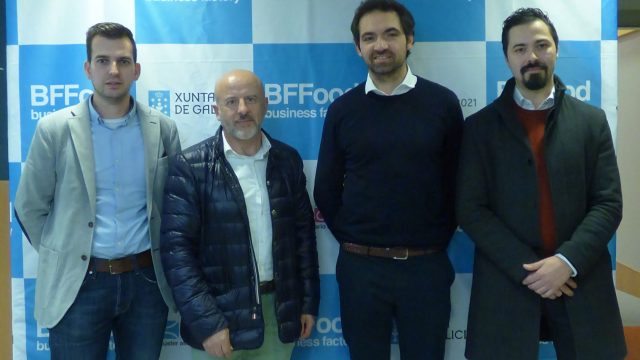 El equipo de Kiwanda en los premios del Cluster de Alimentación de Galicia
