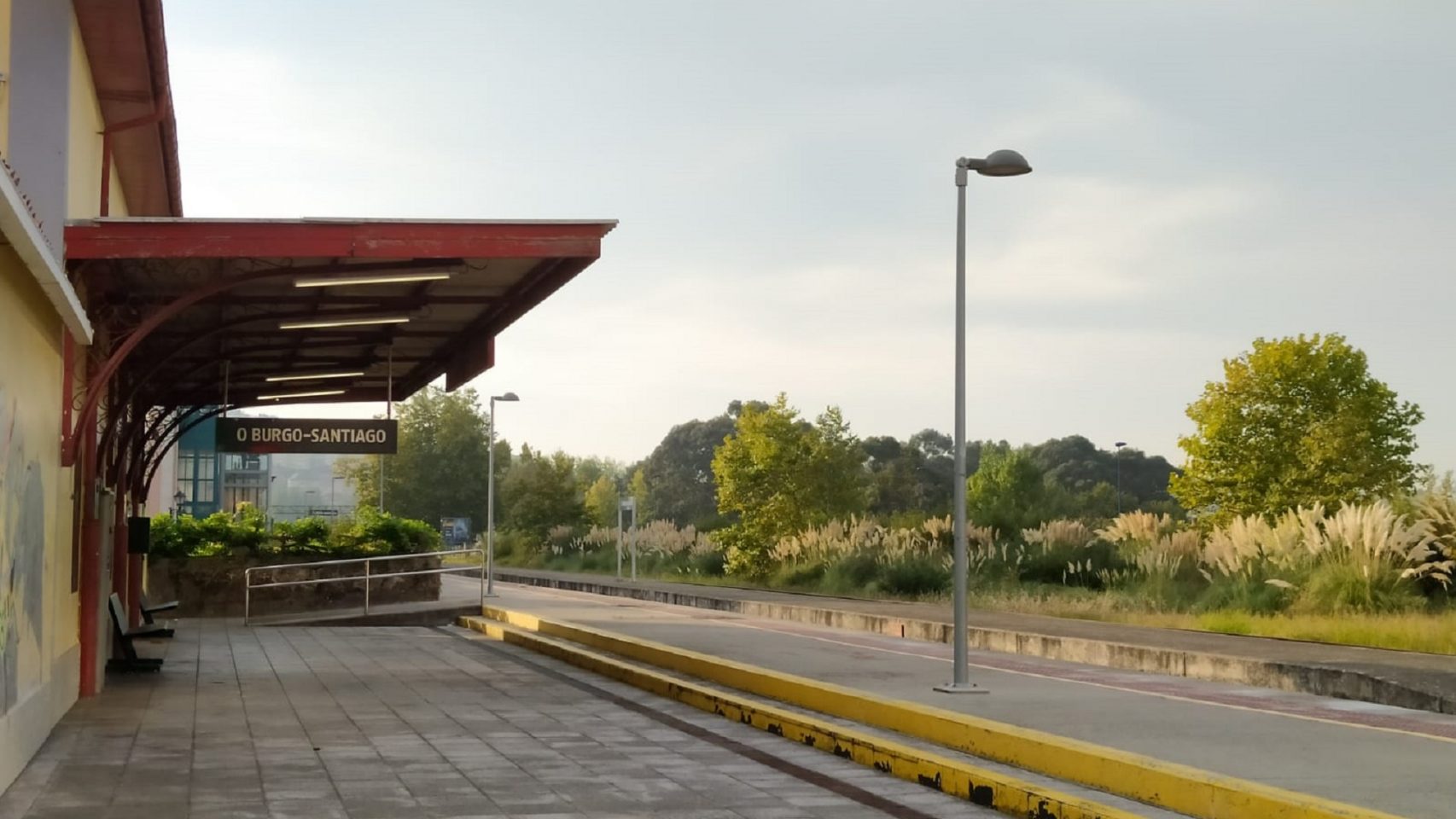 La estación de tren de O Burgo, en Culleredo.