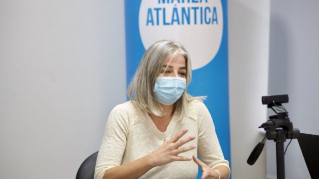 María Garcia, portavoz municipal de la Marea Atlántica 
