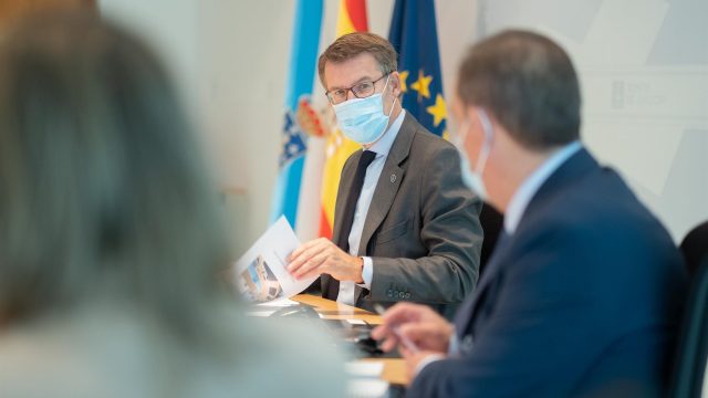 Feijóo presidiendo el Consello da Xunta