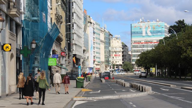 Los Cantones, en A Coruña.