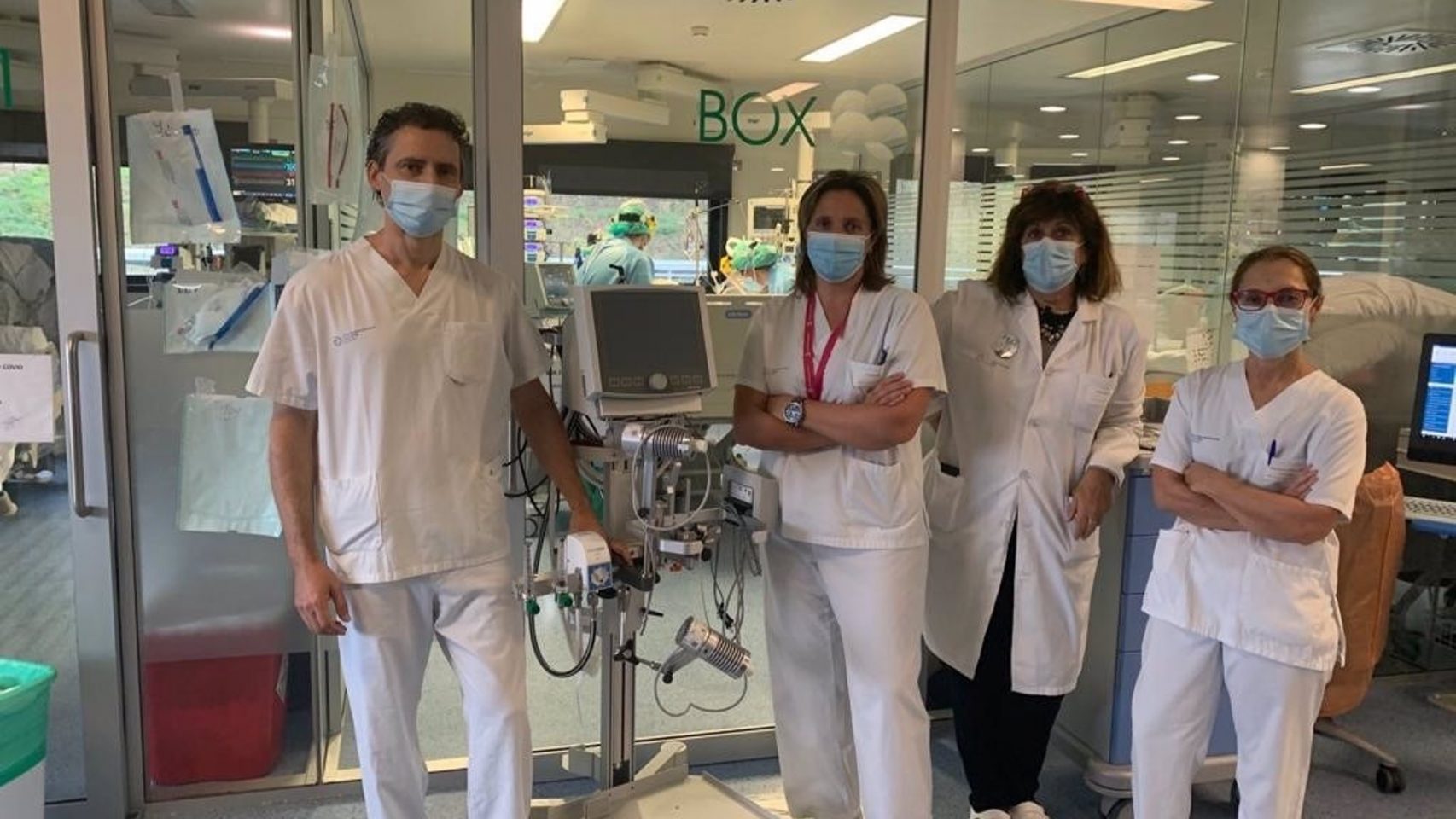 Equipo de Medicina Intensiva del hospital Álvaro Cunqueiro de Vigo
