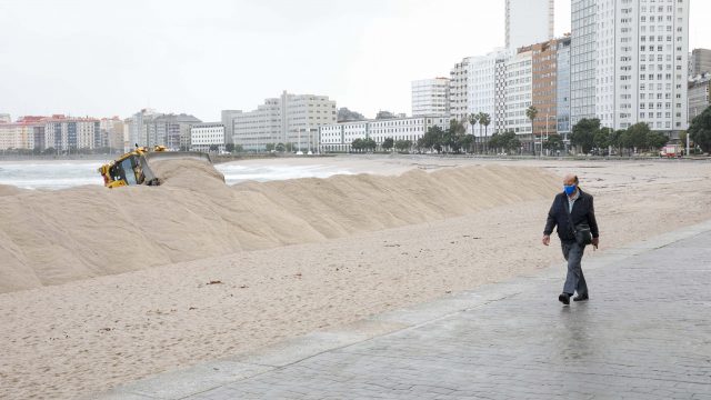 Playa de Riazor.